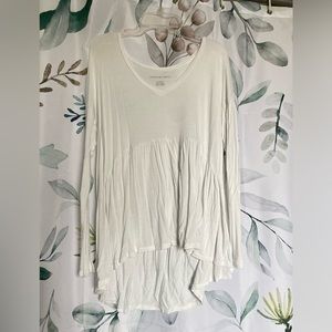 American Eagle Soft and Sexy White Long Sleeve Shirt